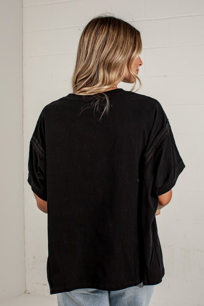 Touchdown Moment Black Graphic Tee