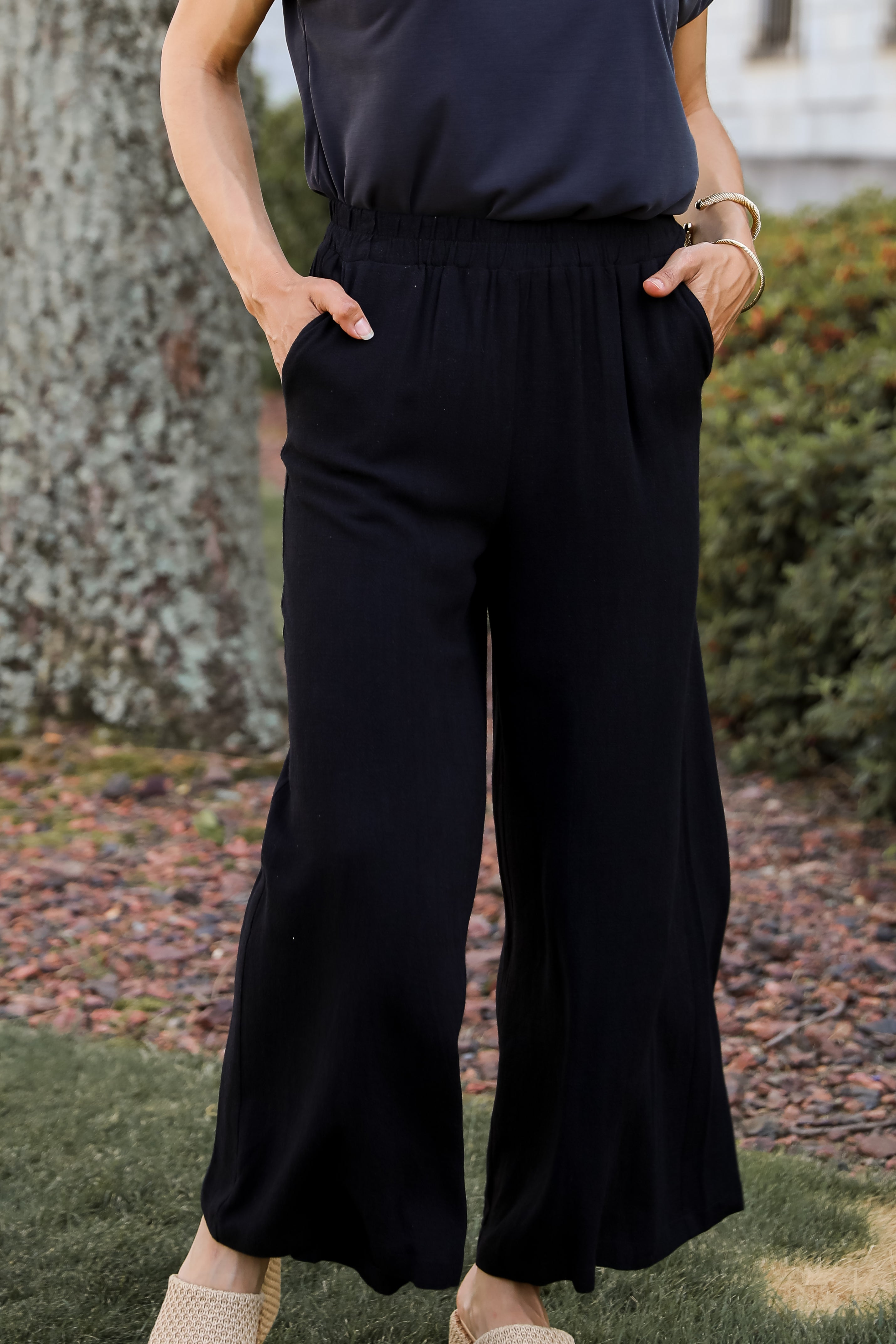 Black Linen Pants