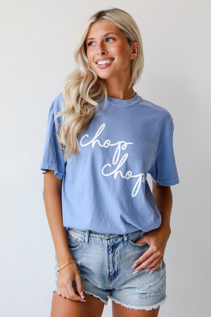 Light Blue Chop Chop Tee