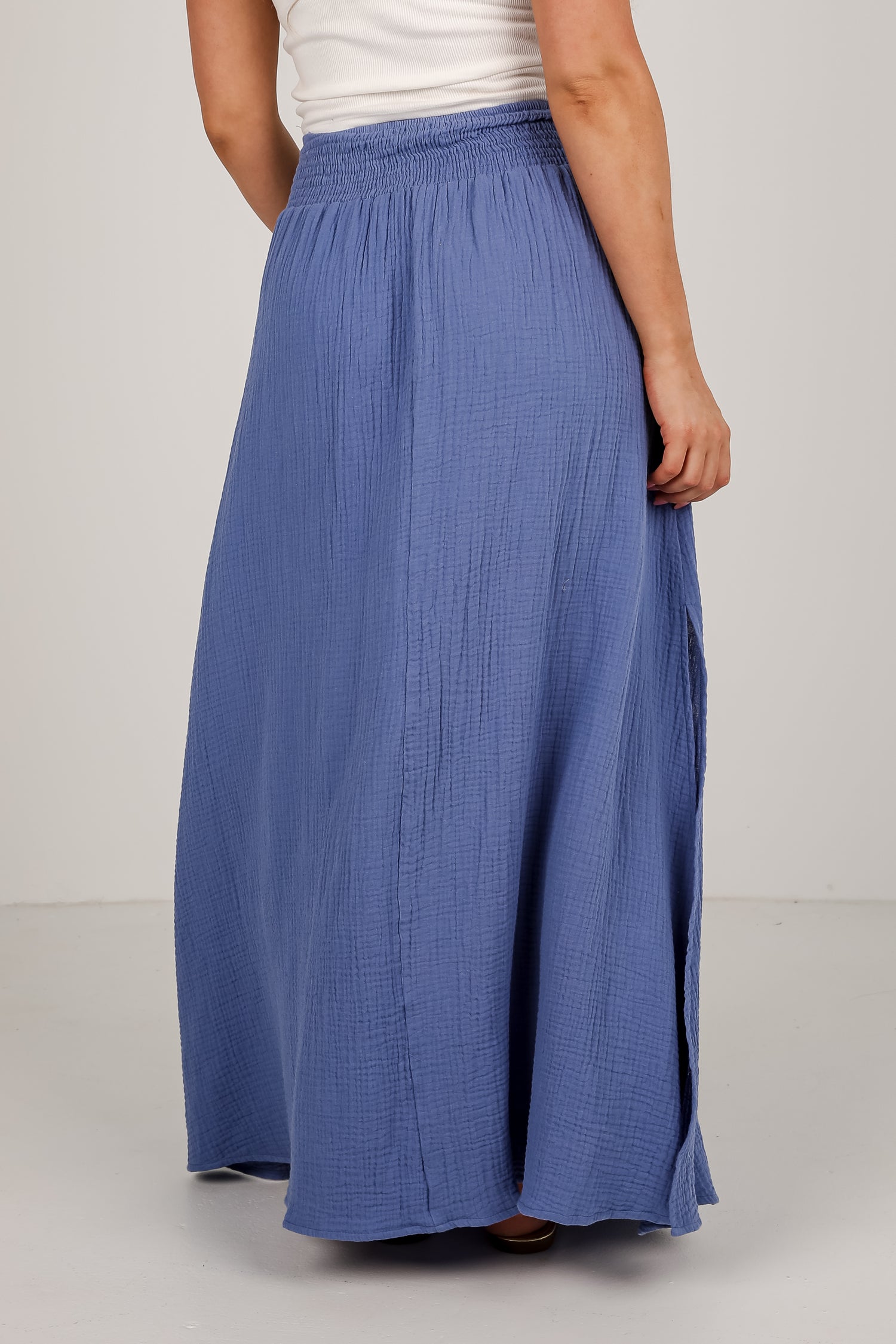 Exceptionally Styled Linen Maxi Skirt