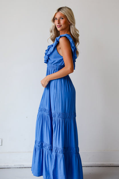 Gorgeous Occasion Blue Maxi Dress