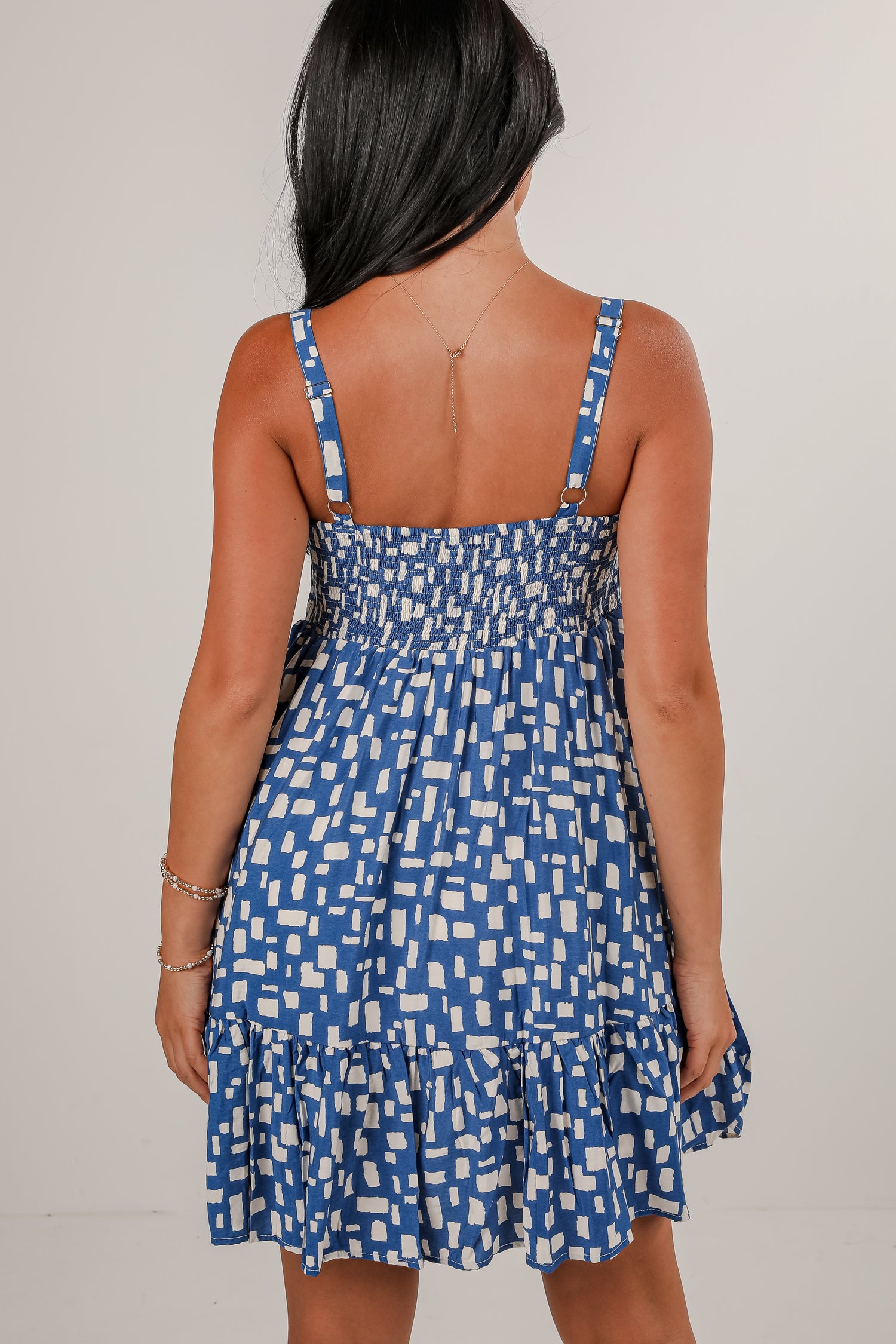 Tell Your Story Blue Mini Dress