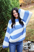 Cozy Aesthetic Striped Oversized Sweater