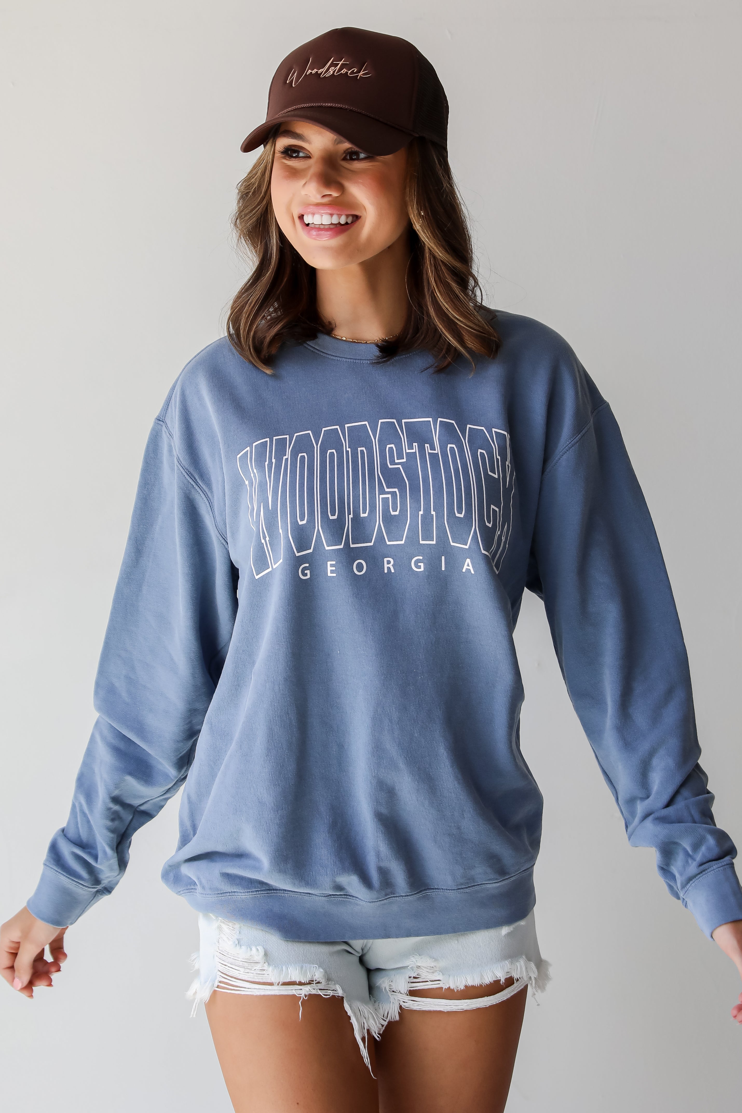 Denim Woodstock Georgia Sweatshirt