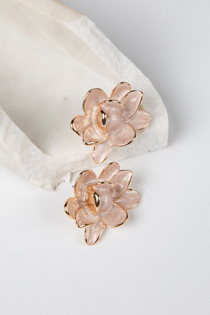 Stevie Blush Bloom Stud Earrings