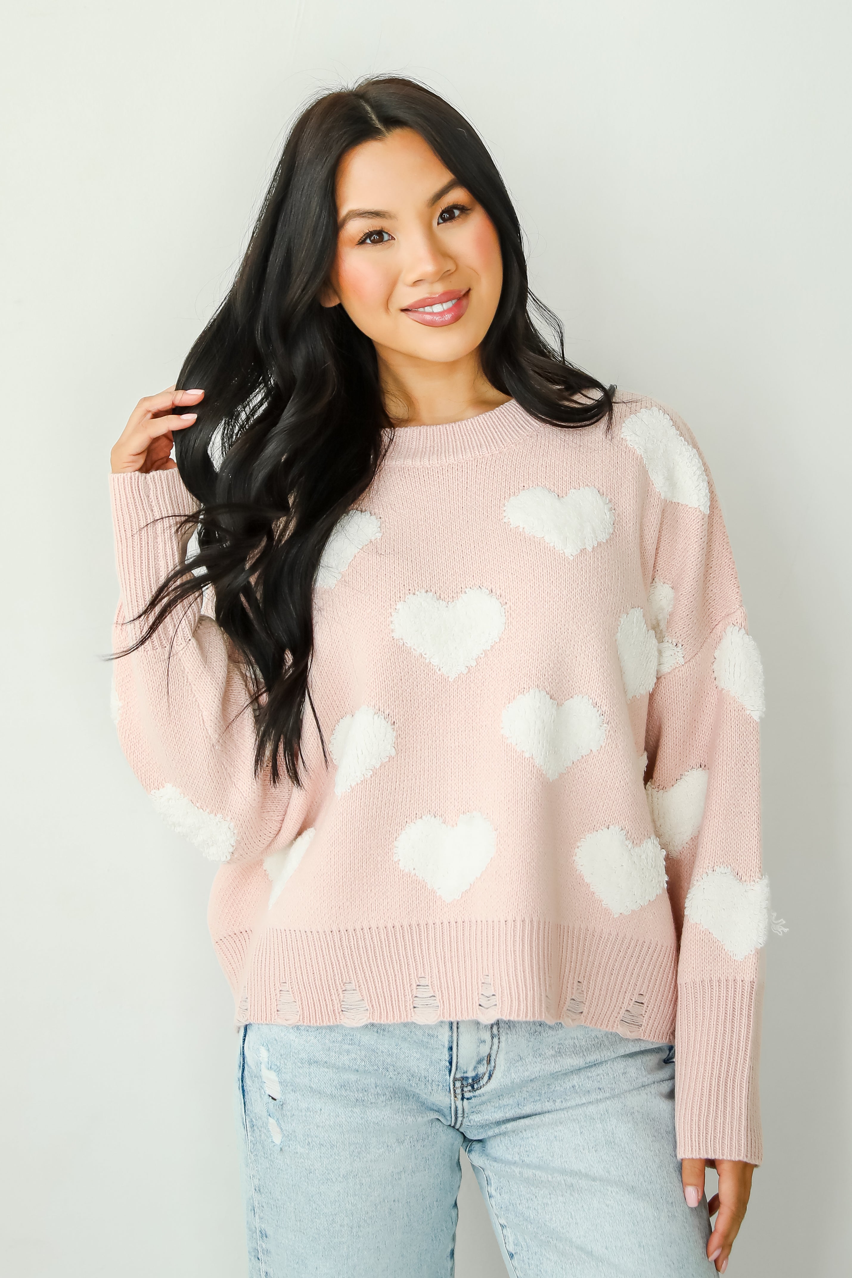 Easily Loved Heart Sweater