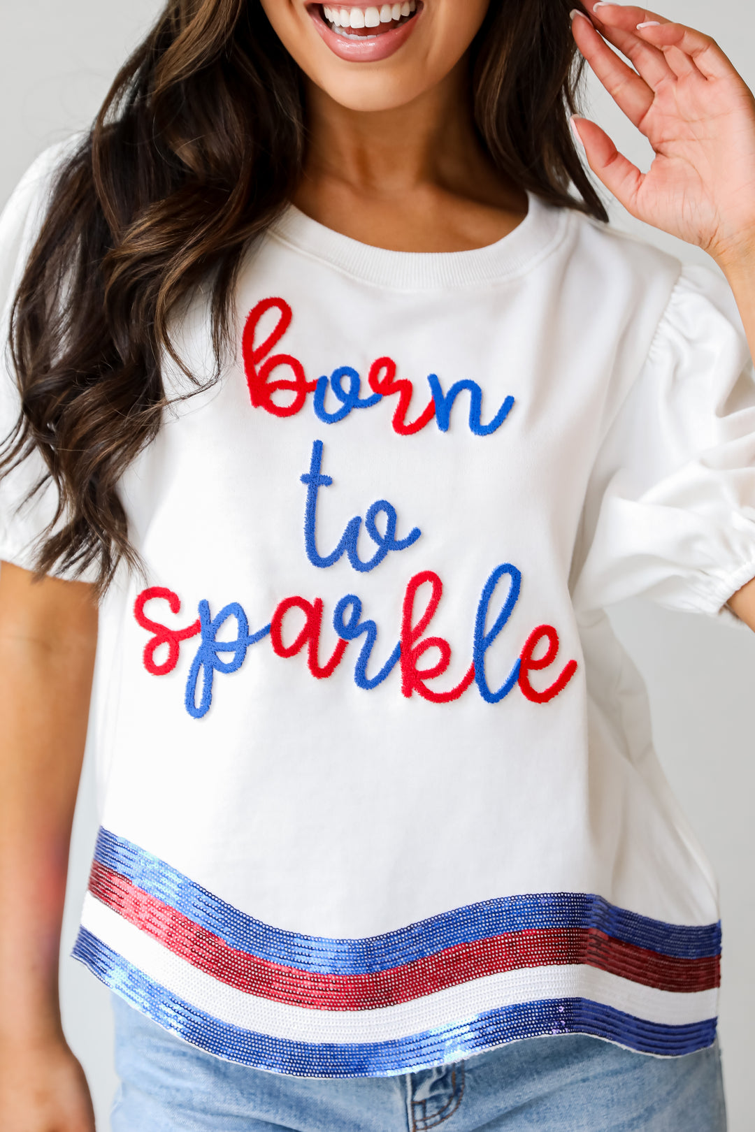 Born To Sparkle Sequin Top