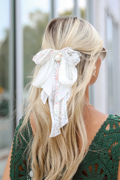 Glowing Personality Floral Bow Hair Clip