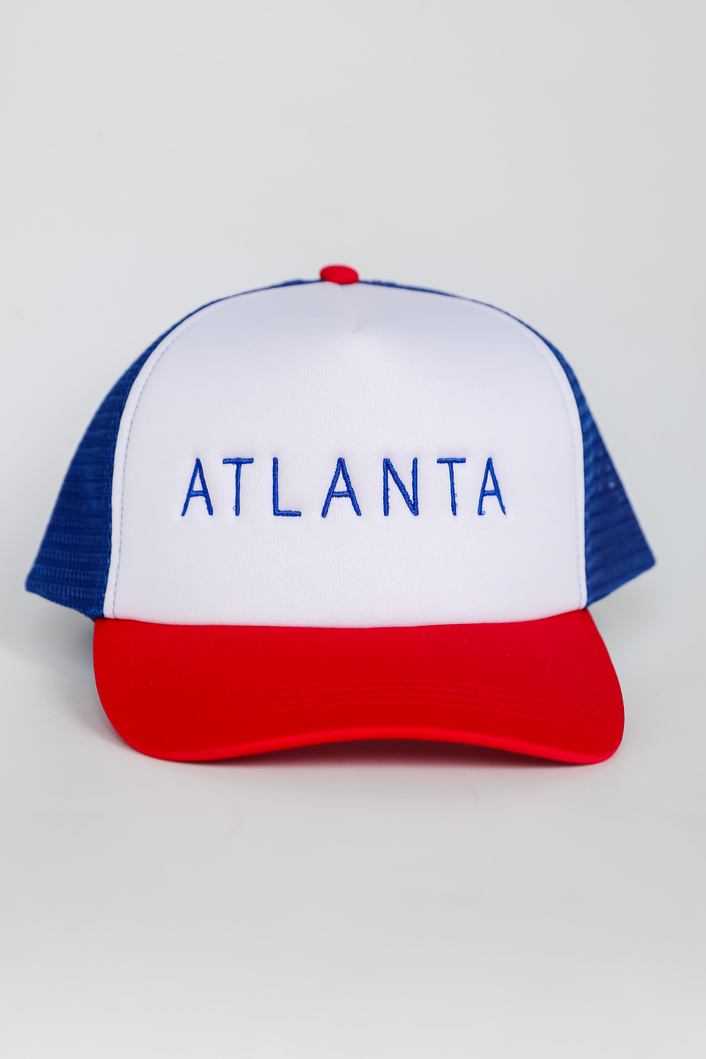 Red/Blue Atlanta Trucker Hat