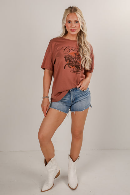 Brick Love Is A Cowboy Graphic Tee