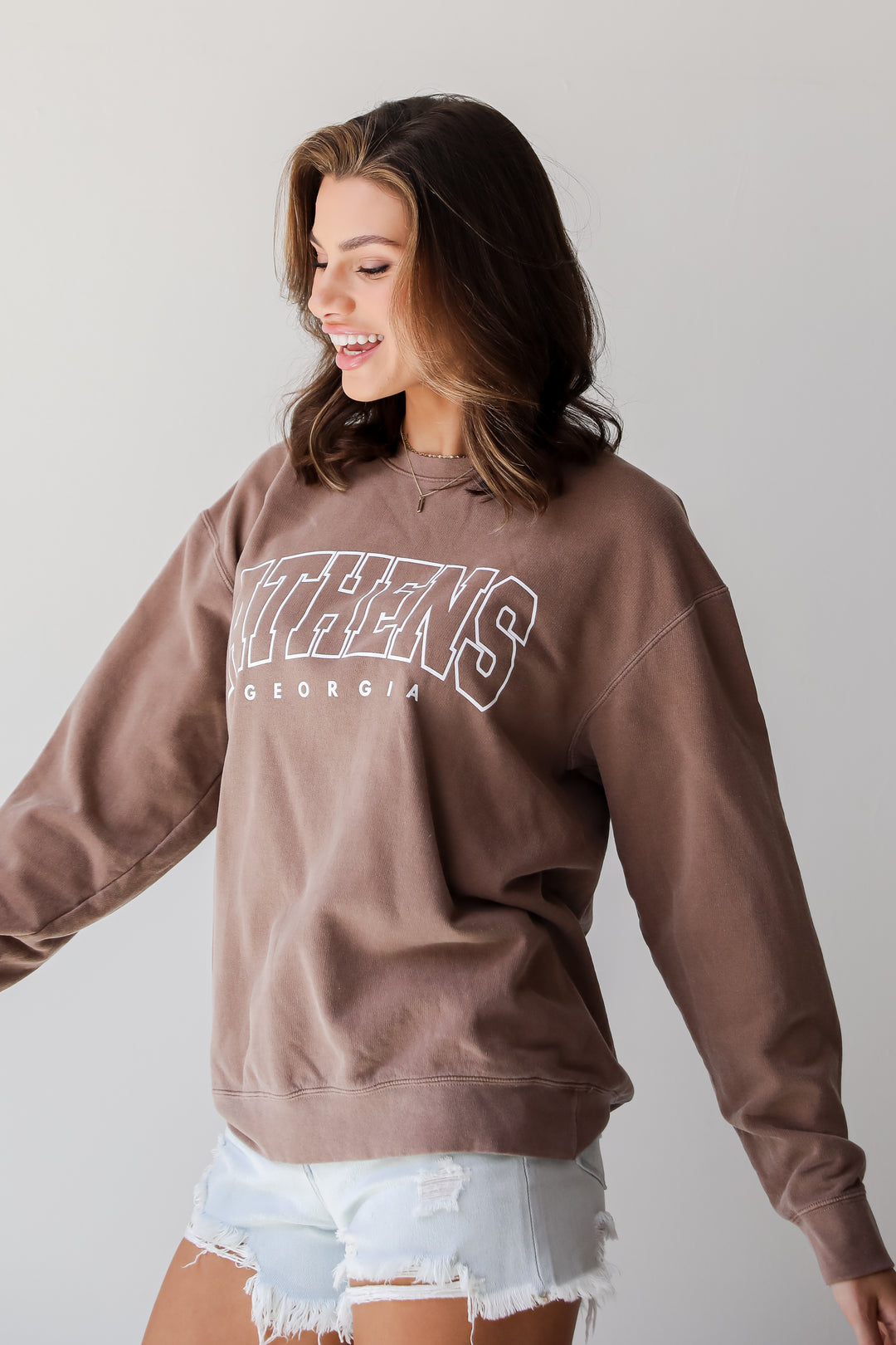 Brown Athens Georgia Sweatshirt