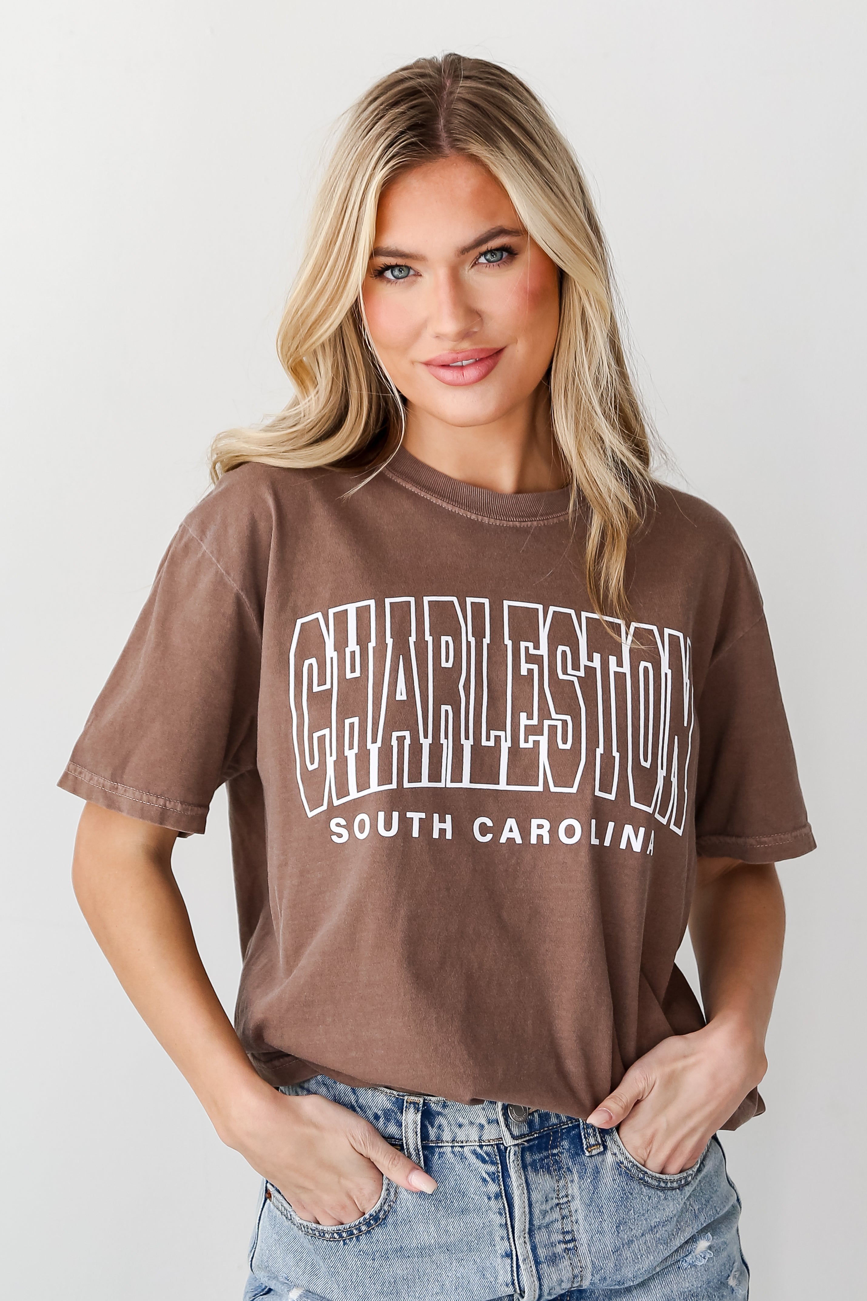 Brown Charleston South Carolina Tee