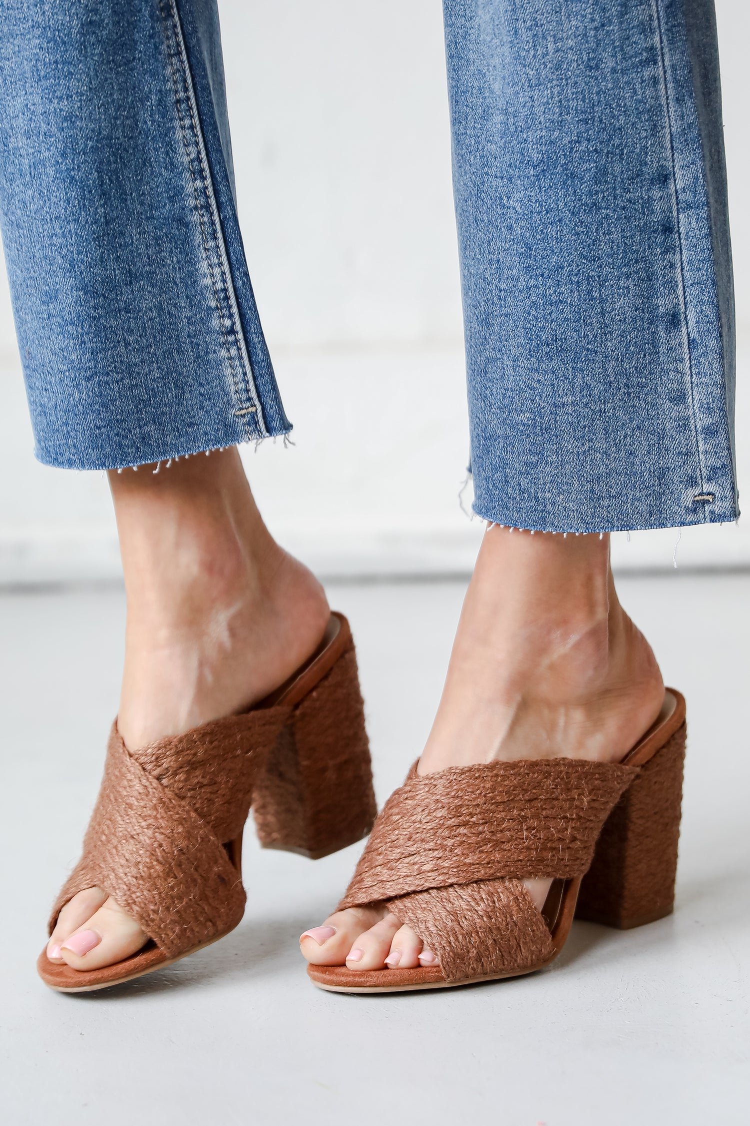 Camel Espadrille Heels