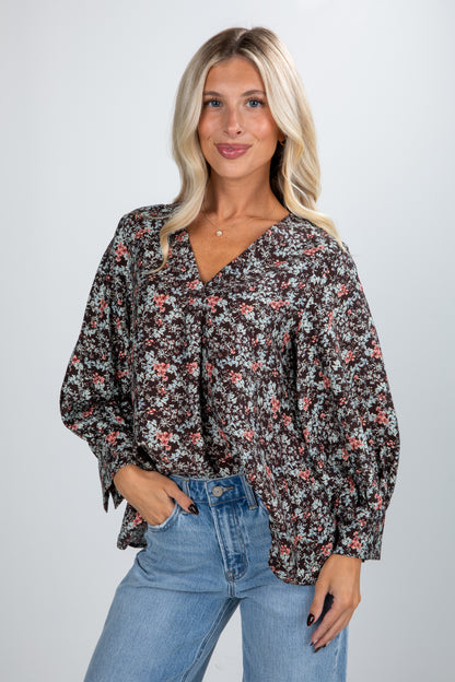 floral blouse for women
