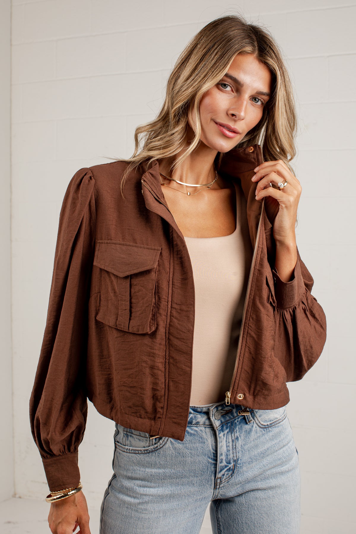 One More Toast Brown Jacket