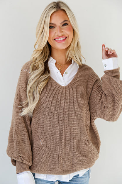 cute brown sweater