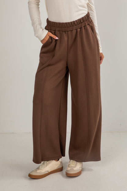 brown sweatpants