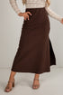 brown maxi skirt