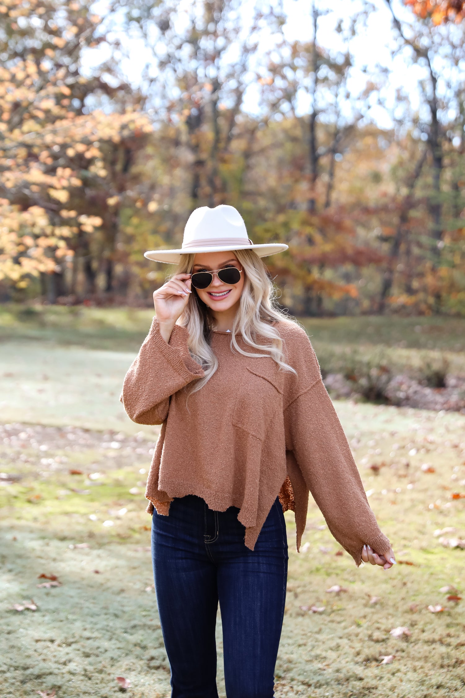 Cooler Forecast Brown Sweater