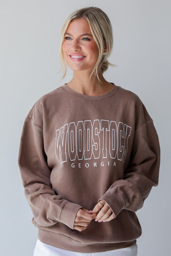 Brown Woodstock Georgia Sweatshirt