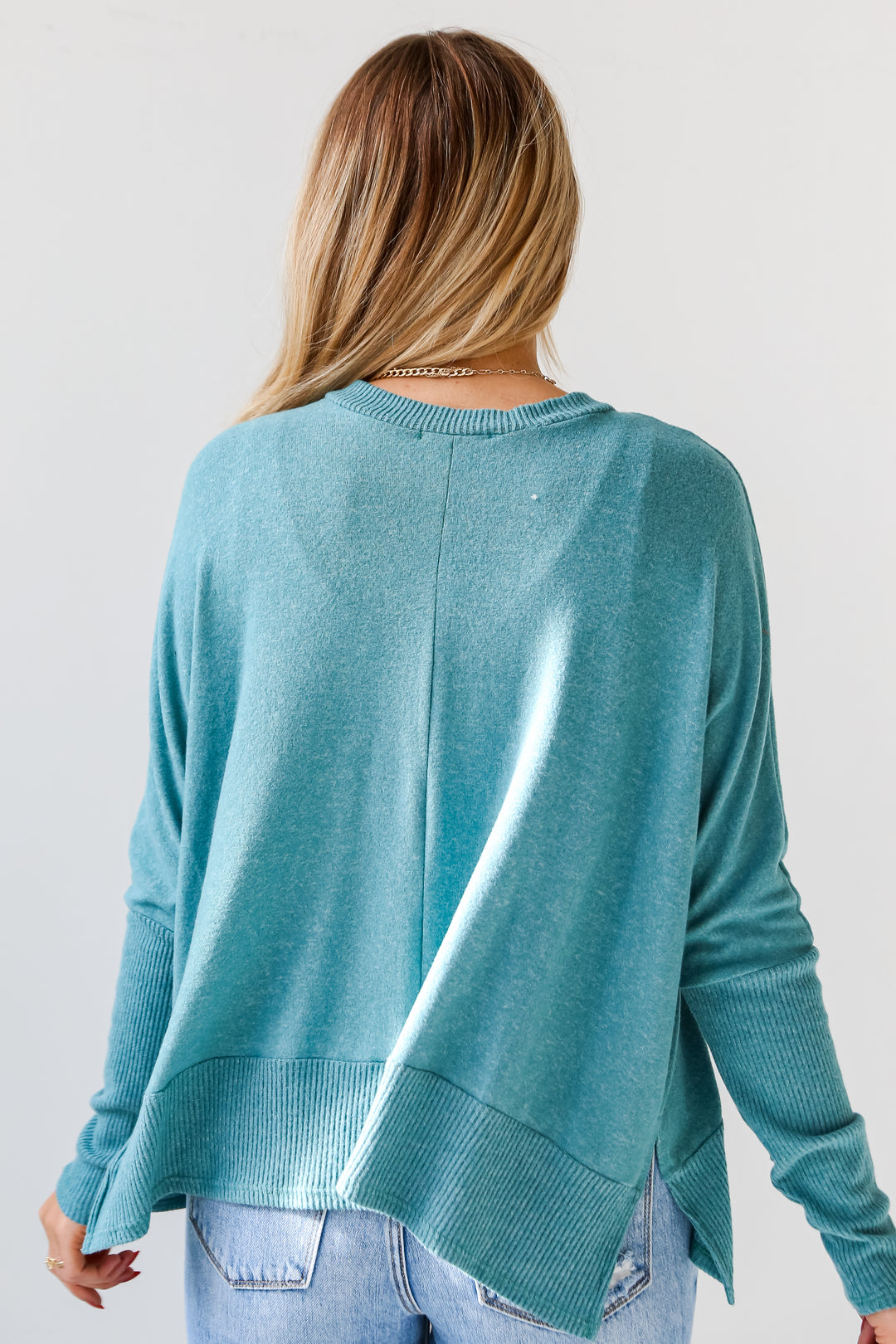 oversized Brushed Knit Top