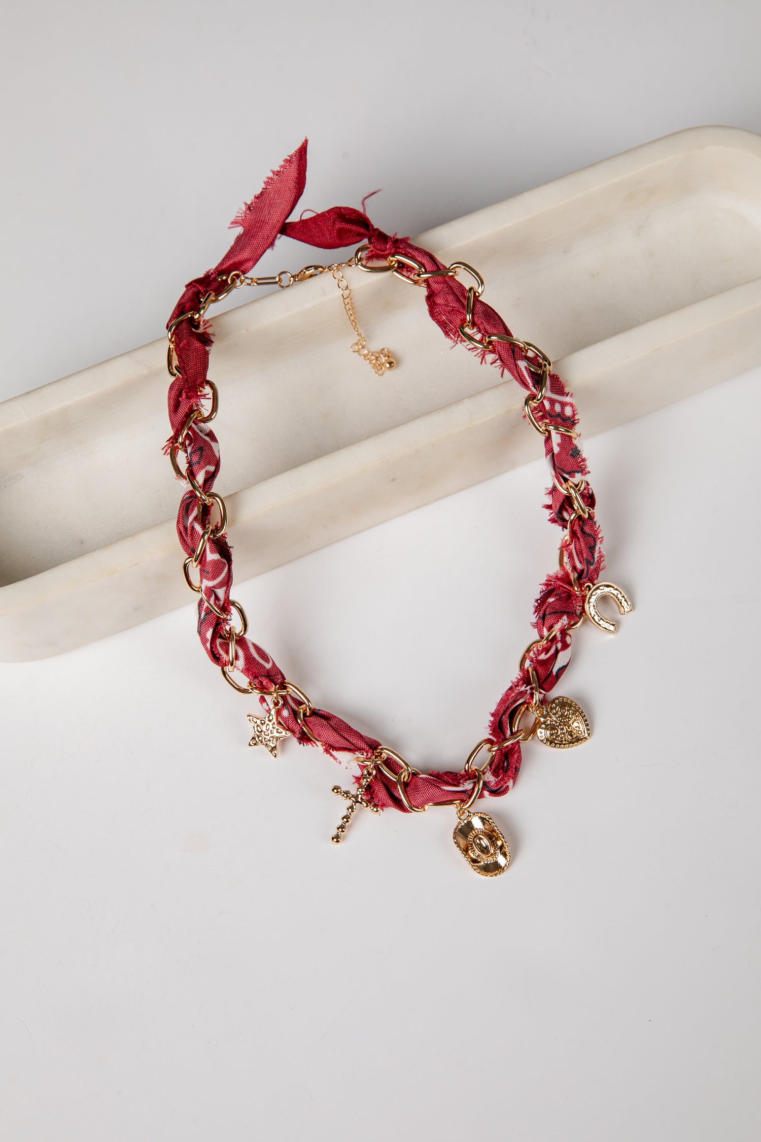 red bandana necklace