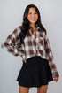 Edgy Forecast Brown Plaid Flannel