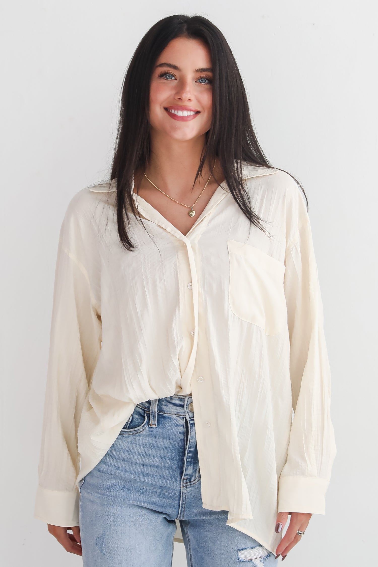 Obviously Perfect Button-Up Blouse