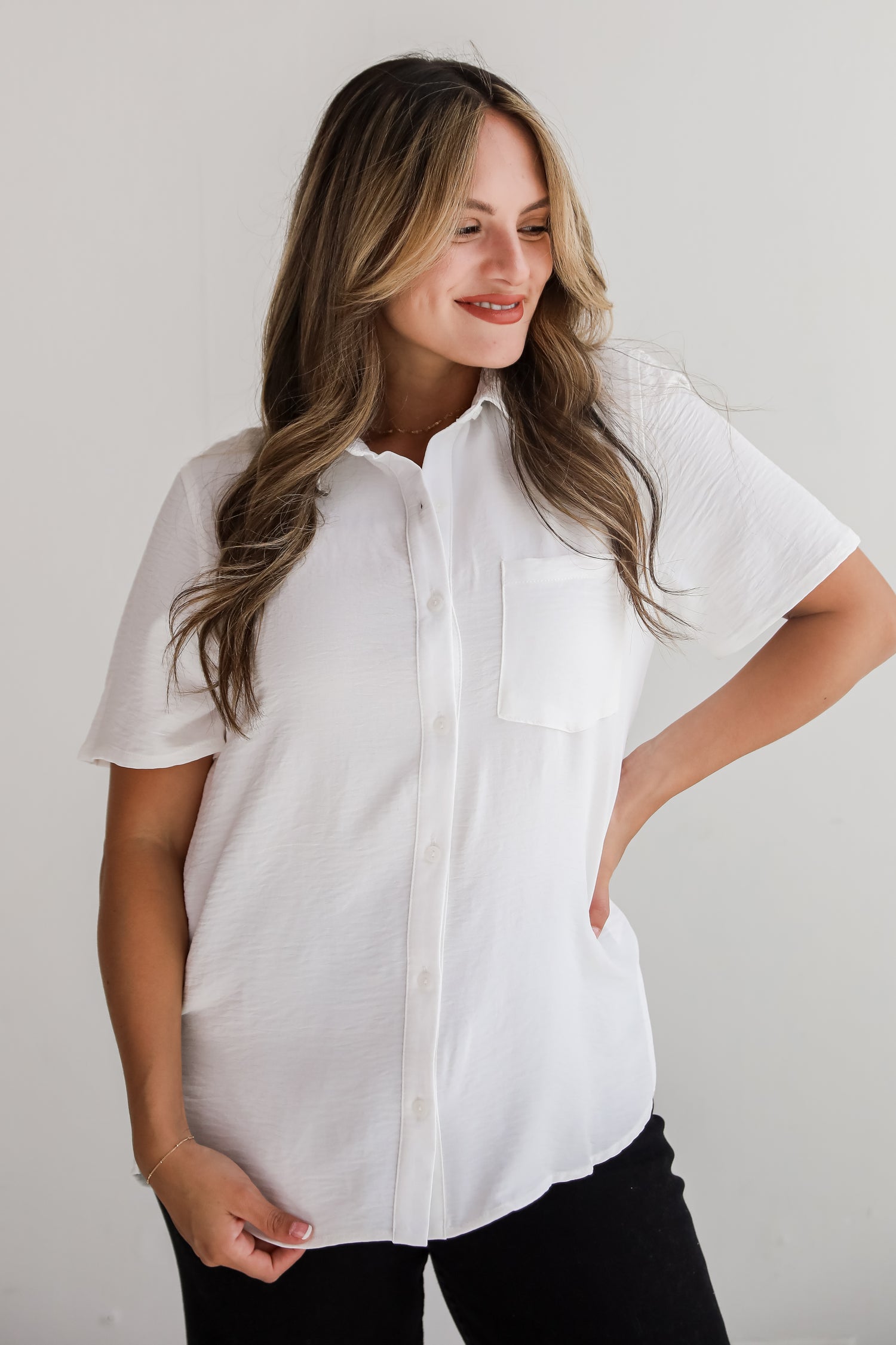 Kayla Button-Up Blouse