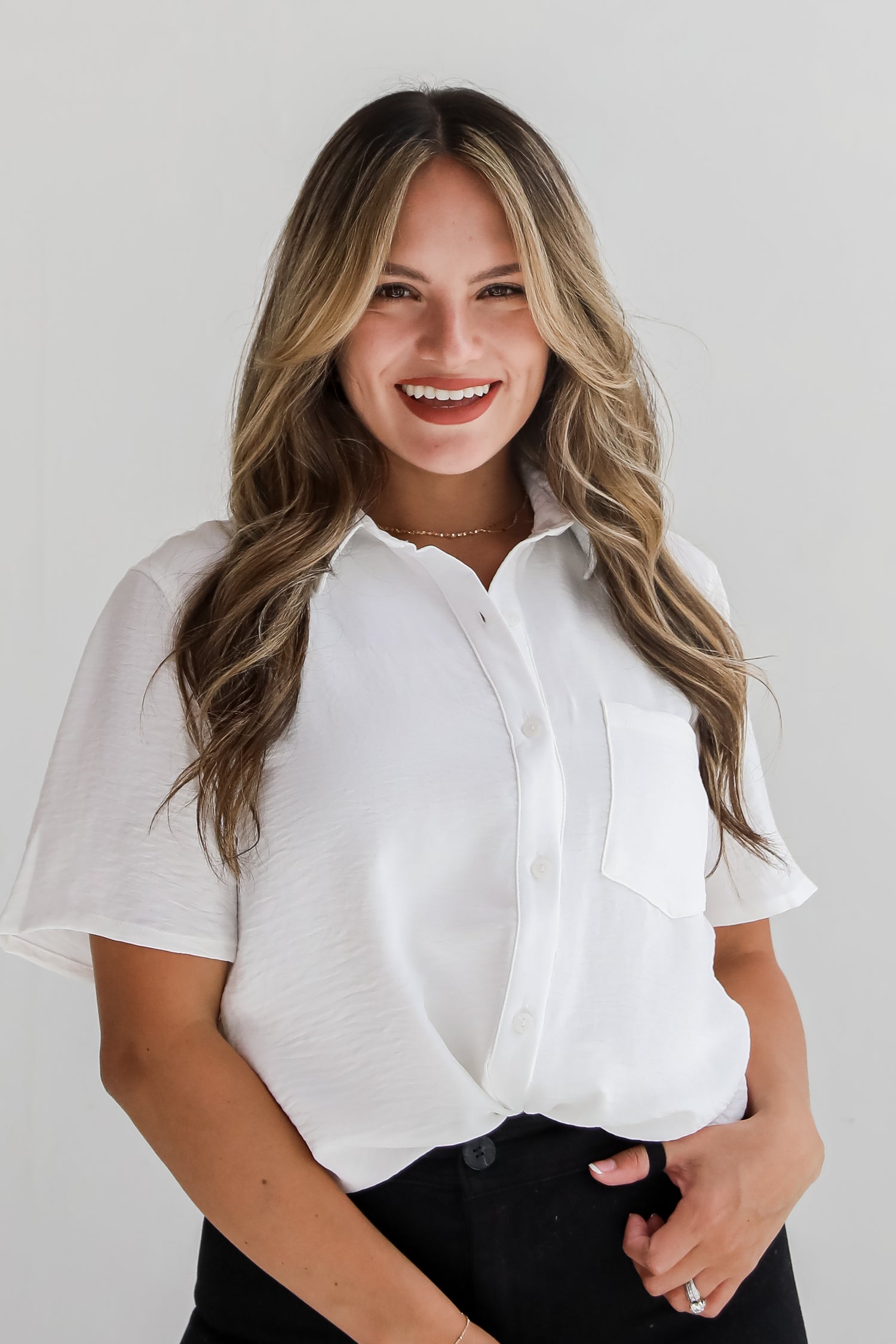 Kayla Button-Up Blouse