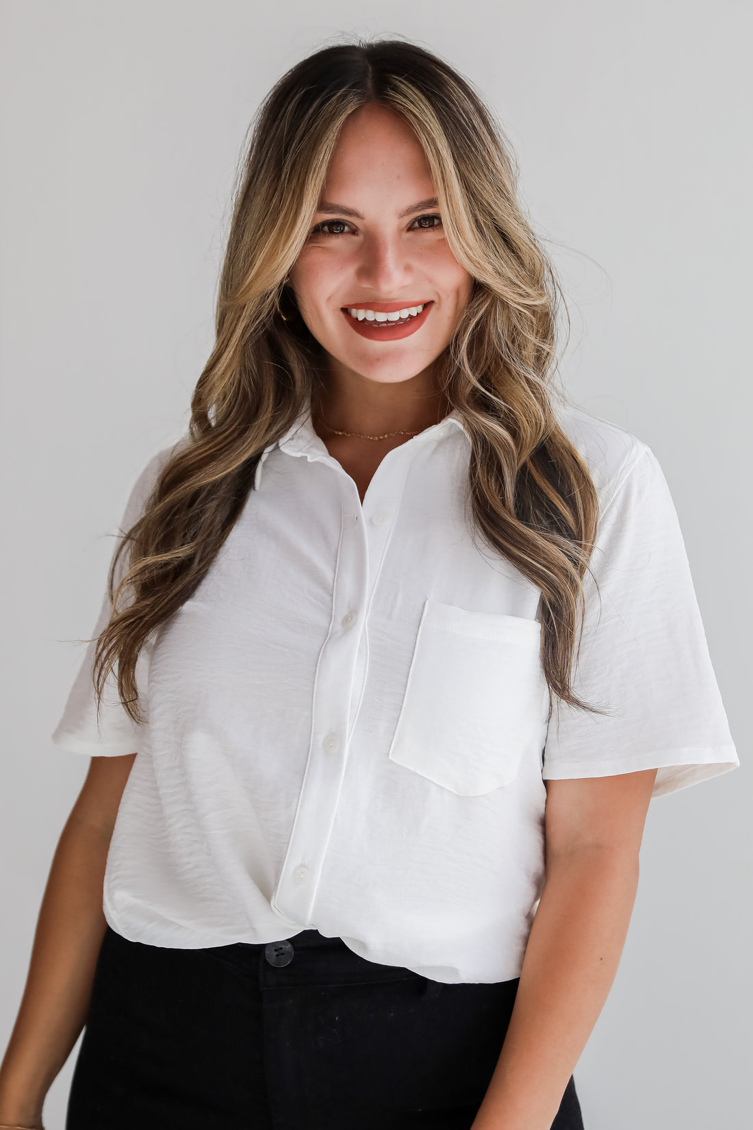 Kayla Button-Up Blouse