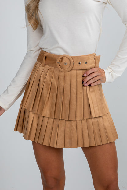 taupe skirt