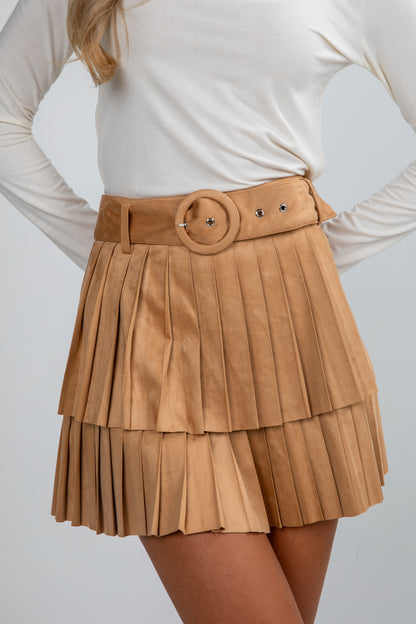 brown skirt