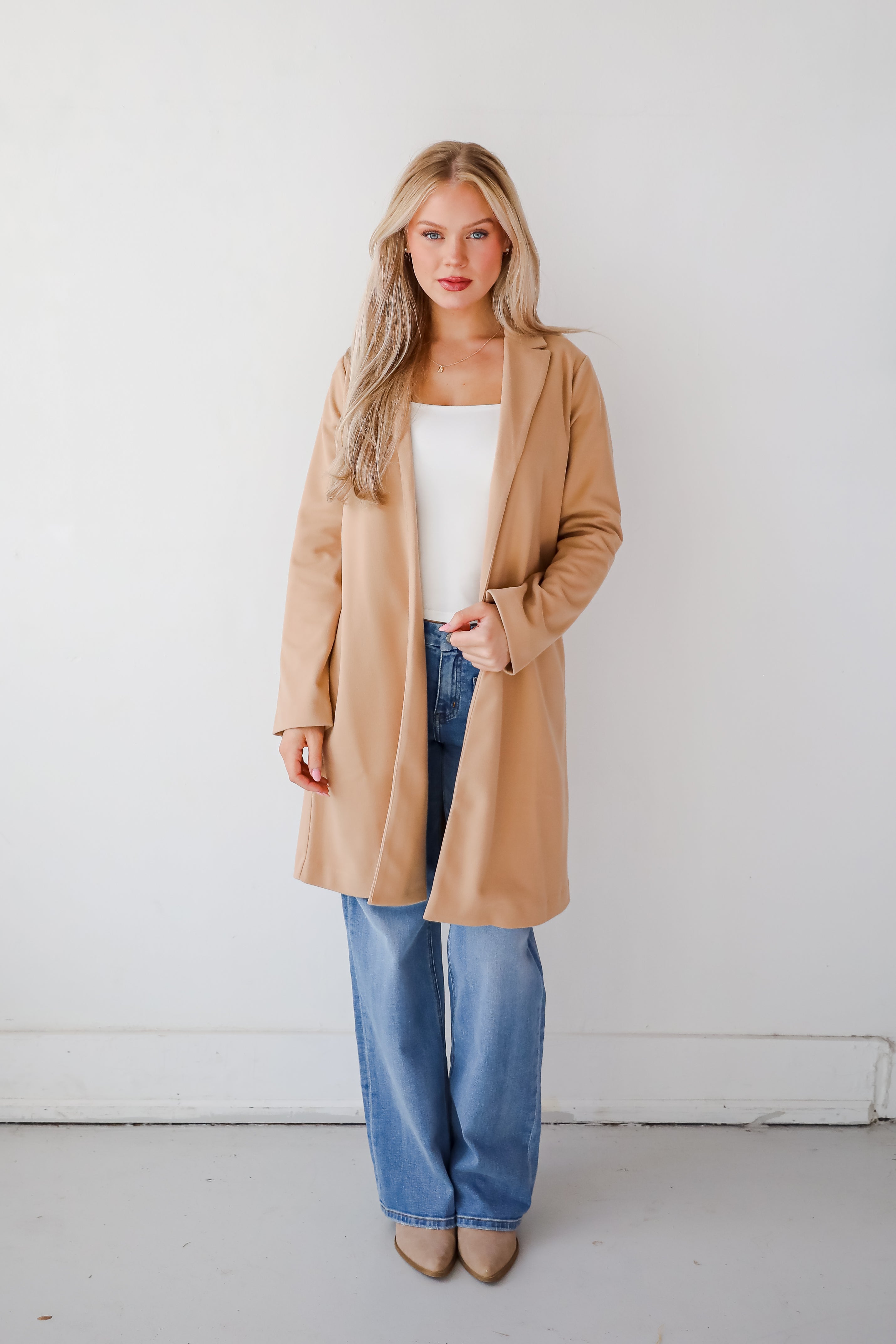 Smart Outcome Camel Trench Coat