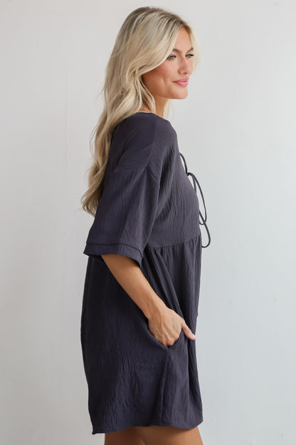 Remarkable Grace Charcoal Romper