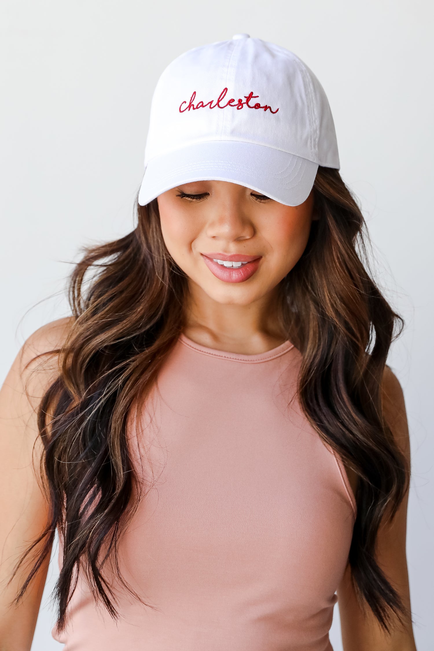 Charleston Script Embroidered Hat