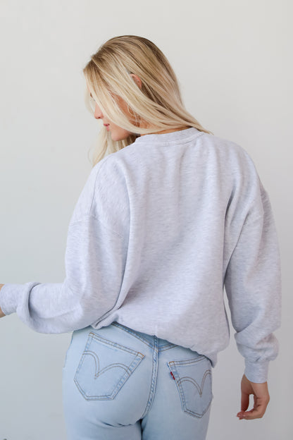 Light Heather Grey/Navy Charleston Sweatshirt