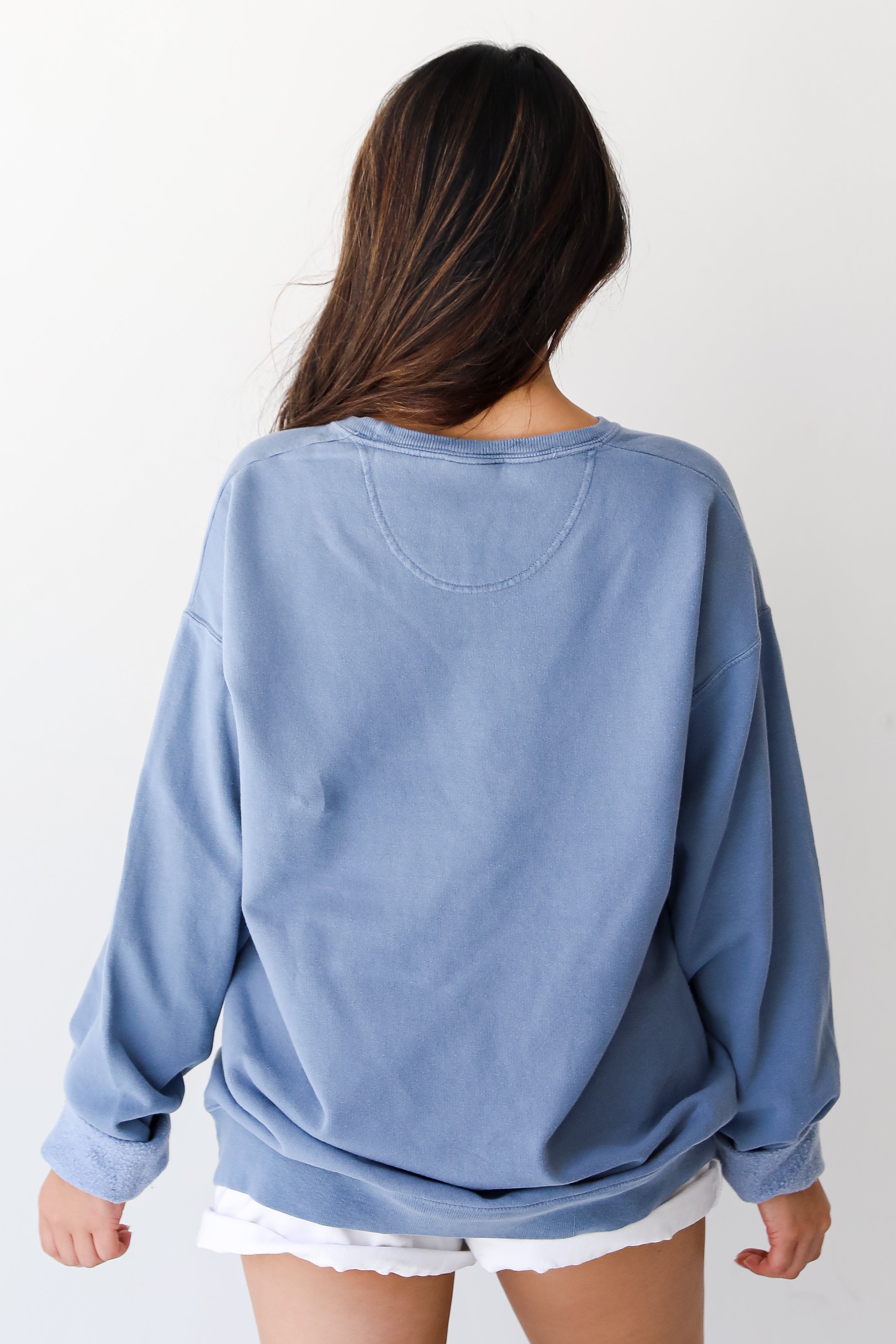 Denim Chop Chop Pullover back view