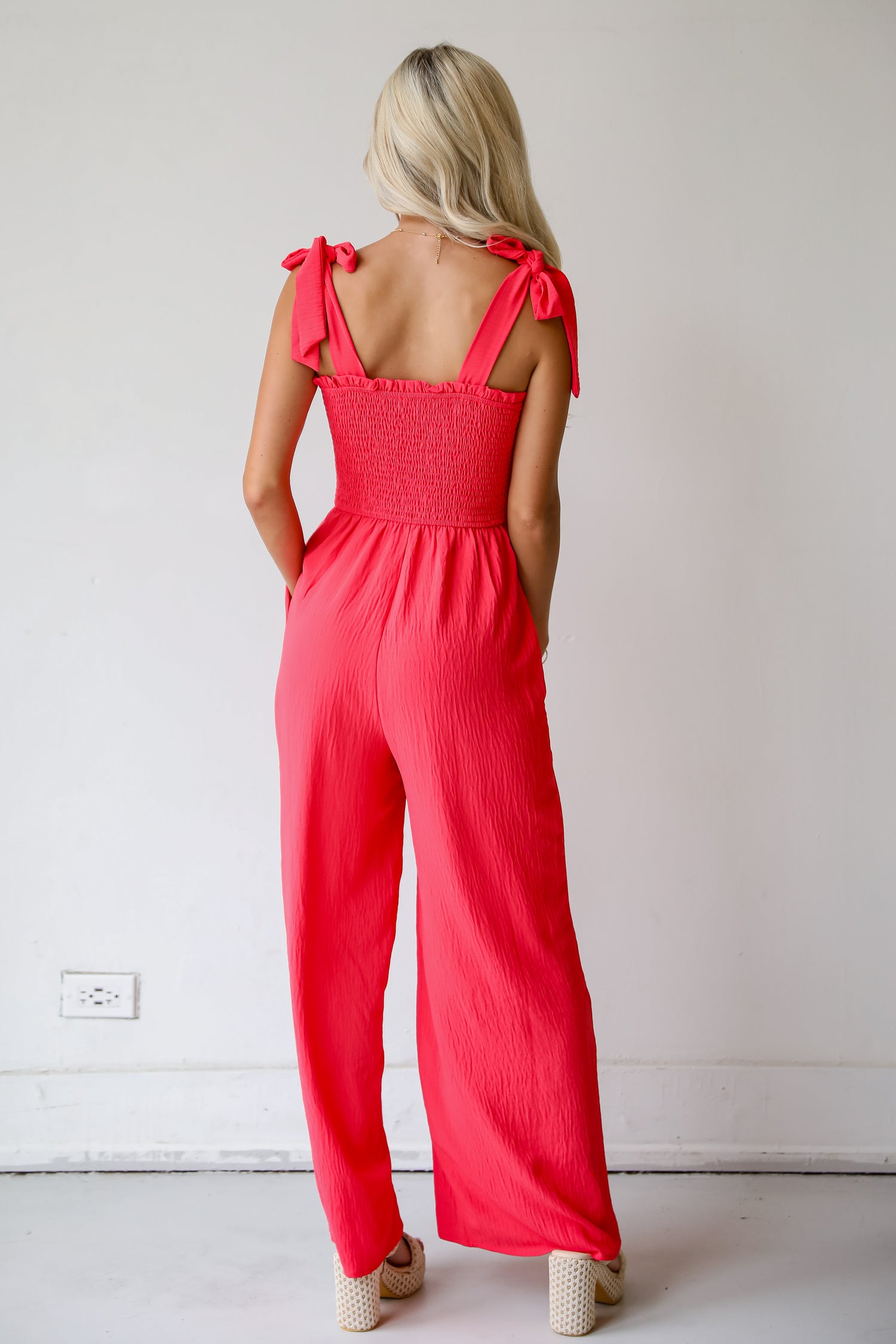 Significant Allure Coral Jumpsuit