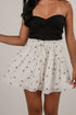 Precious Babe Cream Bow Mini Skirt