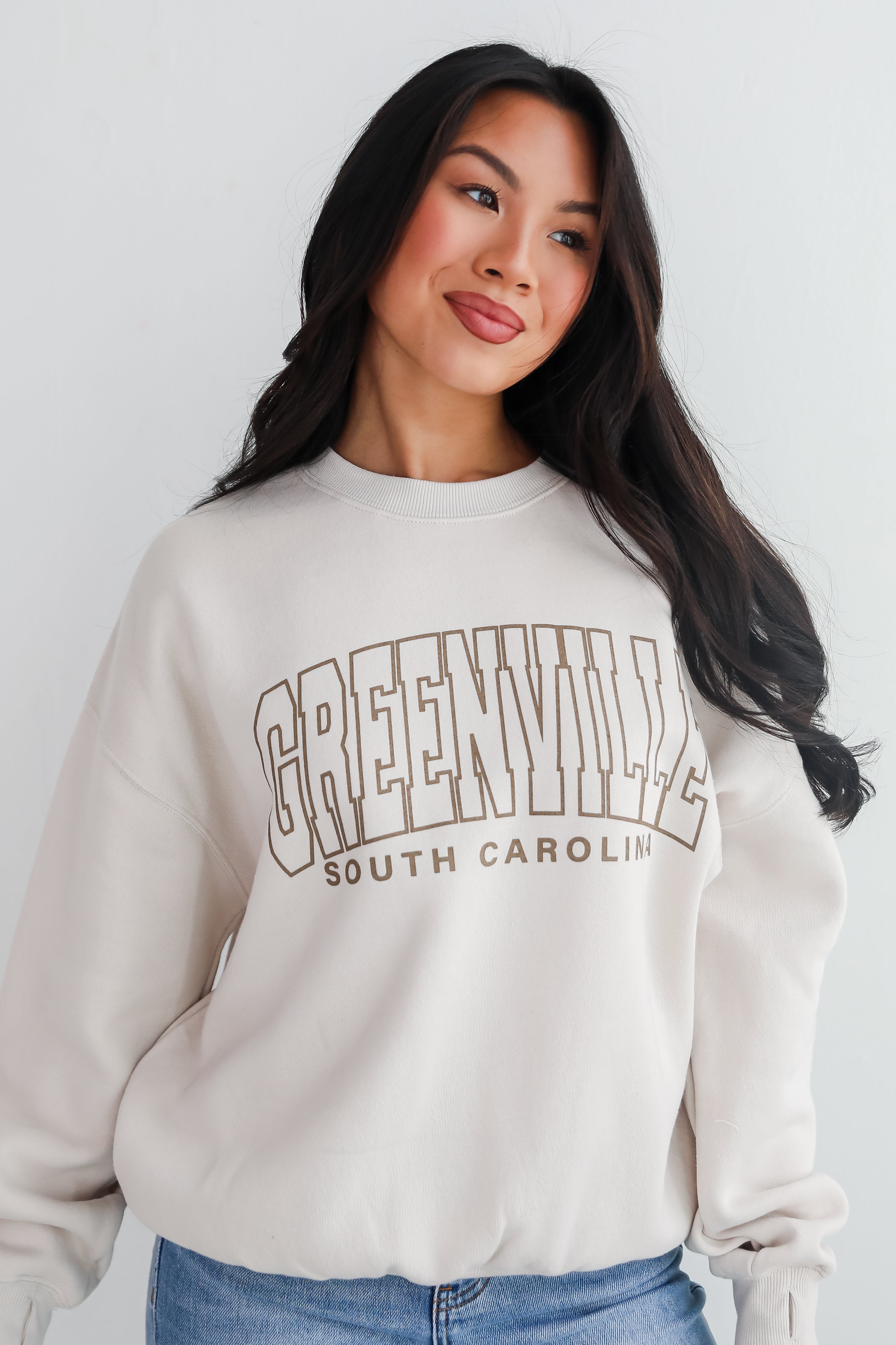 Tan Greenville South Carolina Sweatshirt