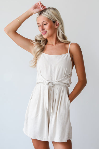 Certainly Splendid Linen Romper