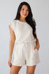 Moments Of Leisure Cream Romper