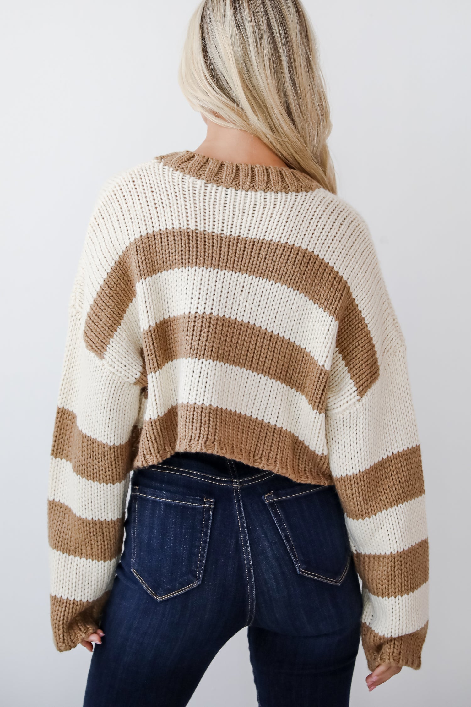 Coziest Dream Cream Striped Sweater