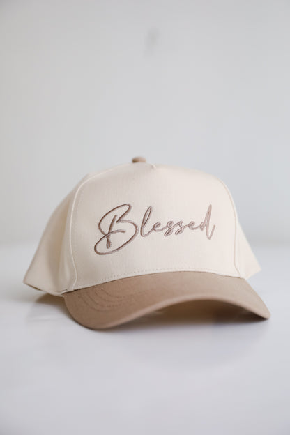 Blessed Color Block Embroidered Hat