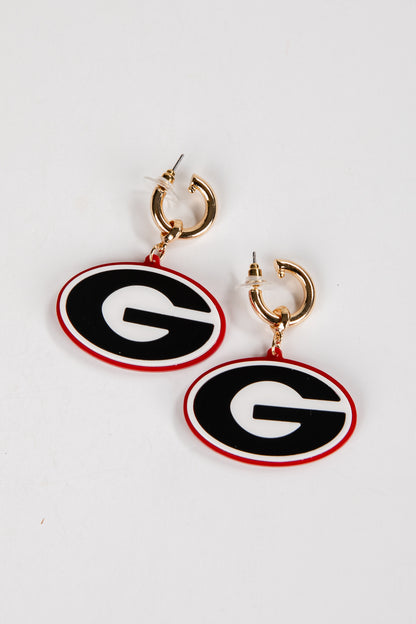 Pair of earrings with &