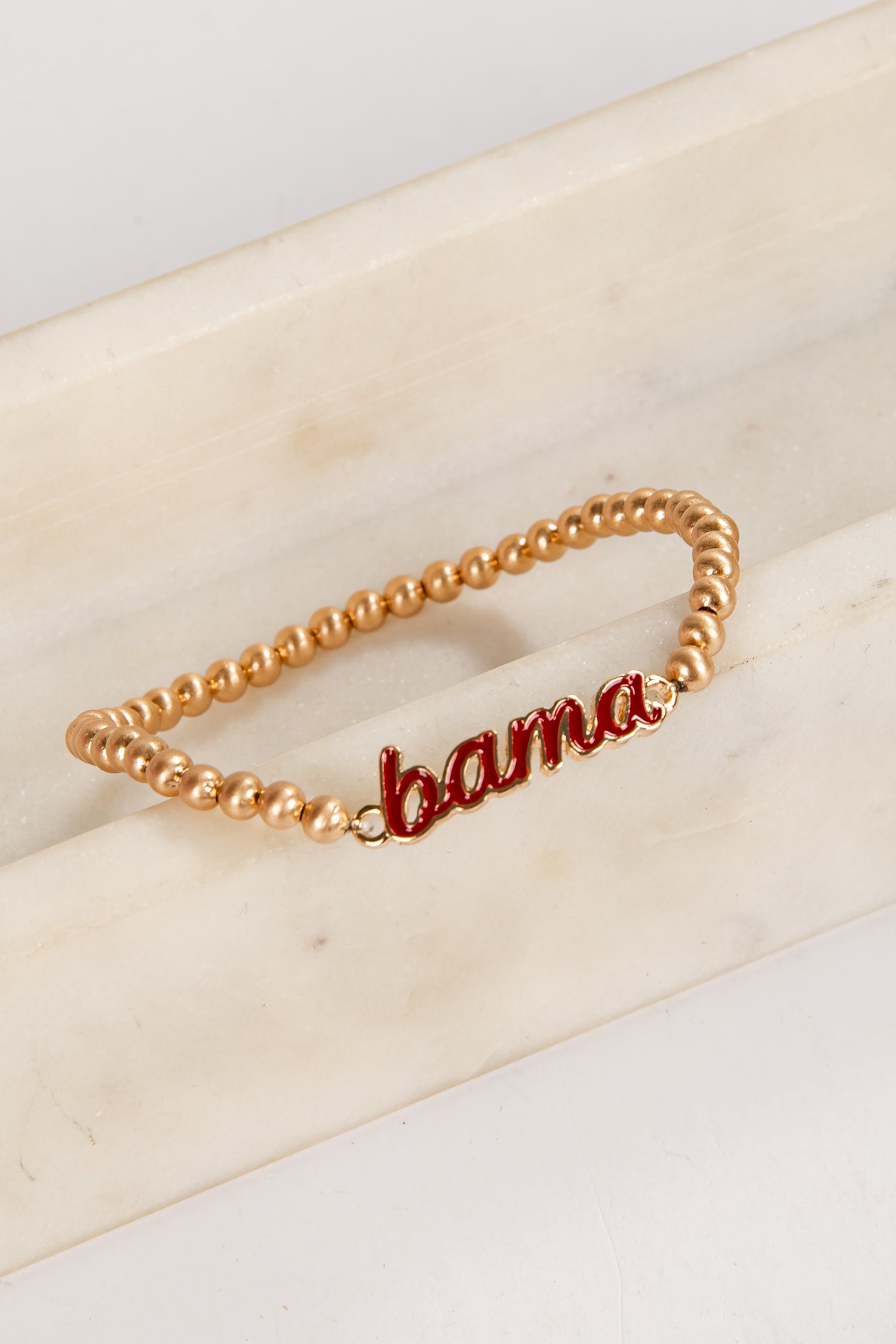 Gold bracelet with &