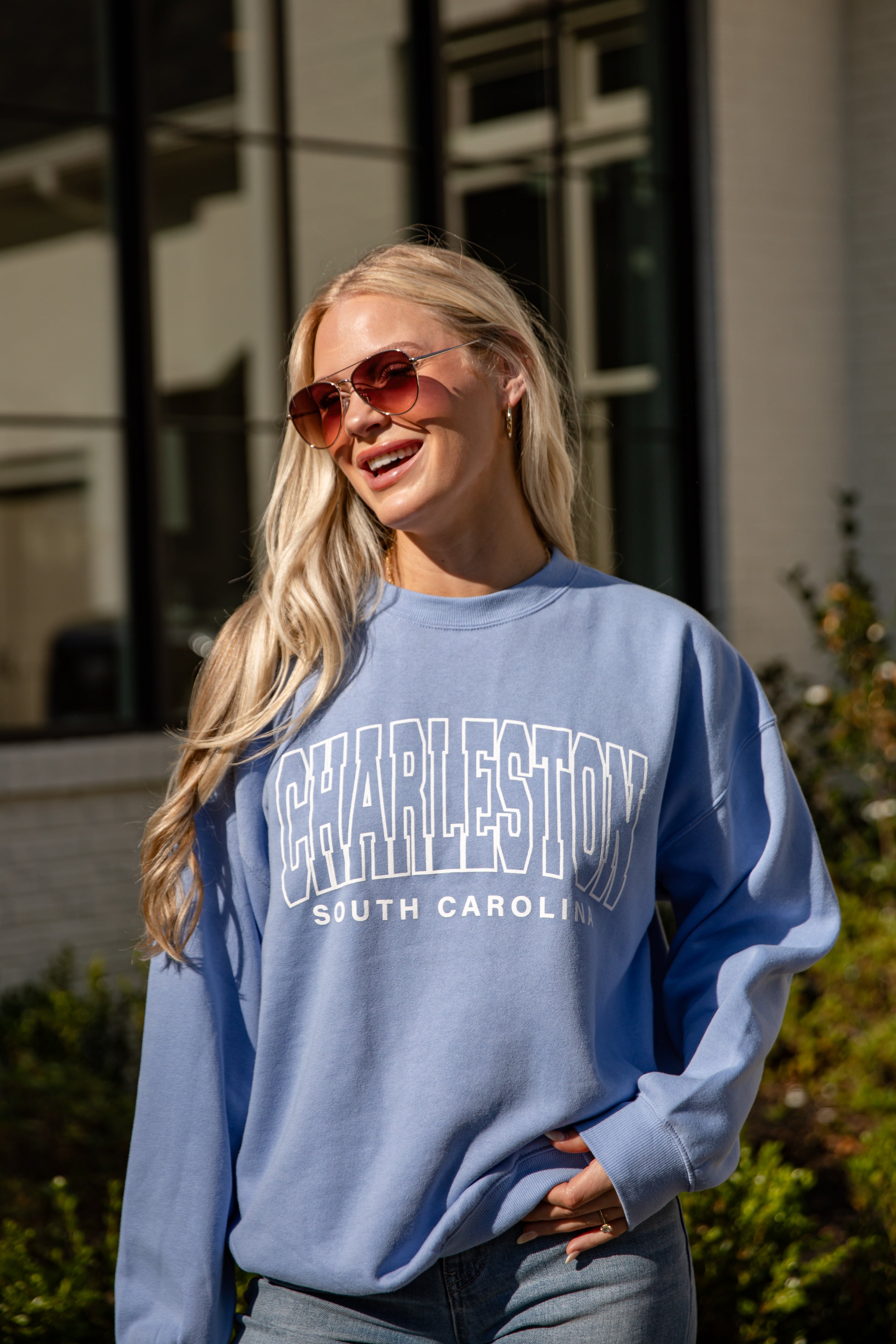 Light Blue Charleston South Carolina Sweatshirt