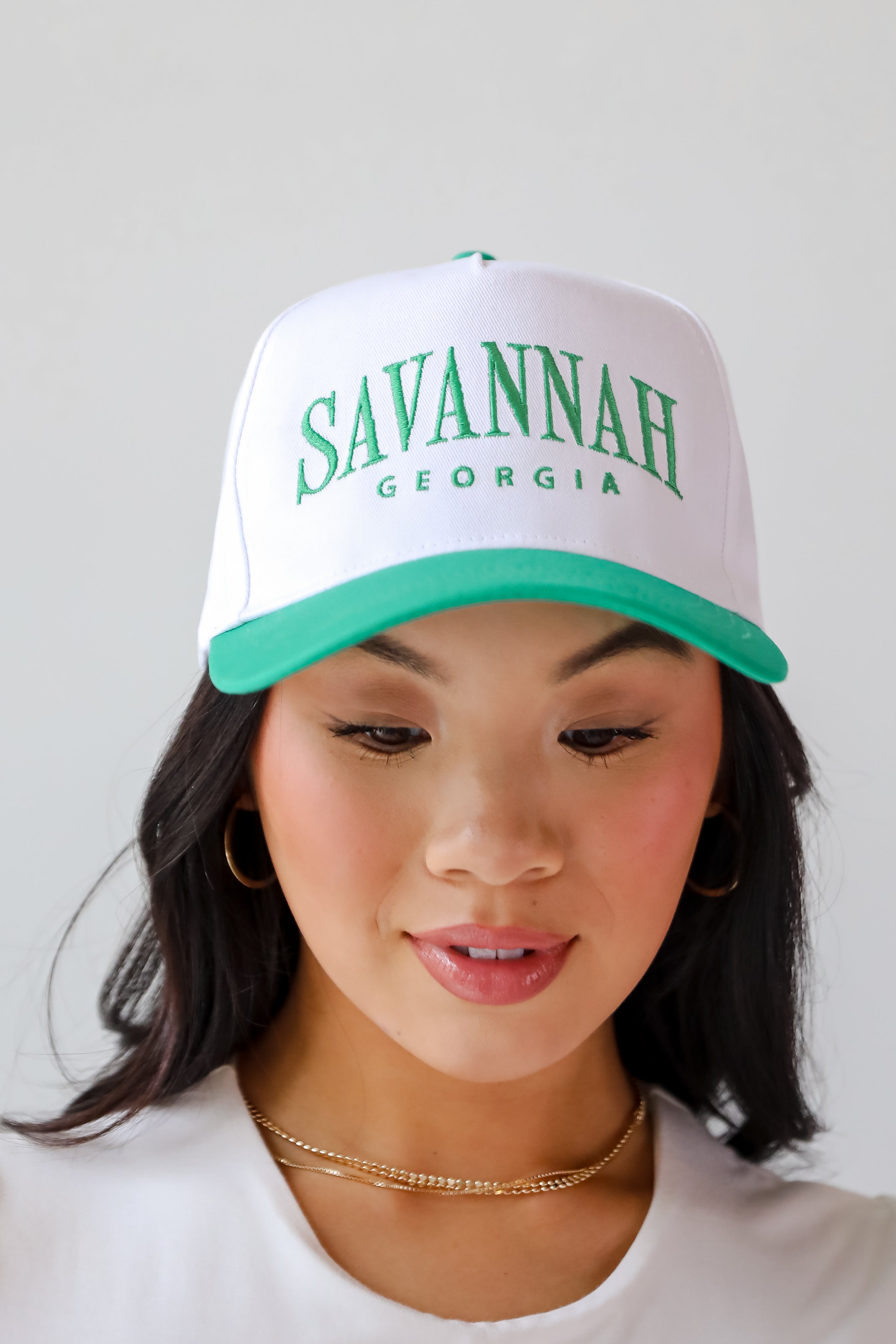 Green Savannah Georgia Color Block Hat