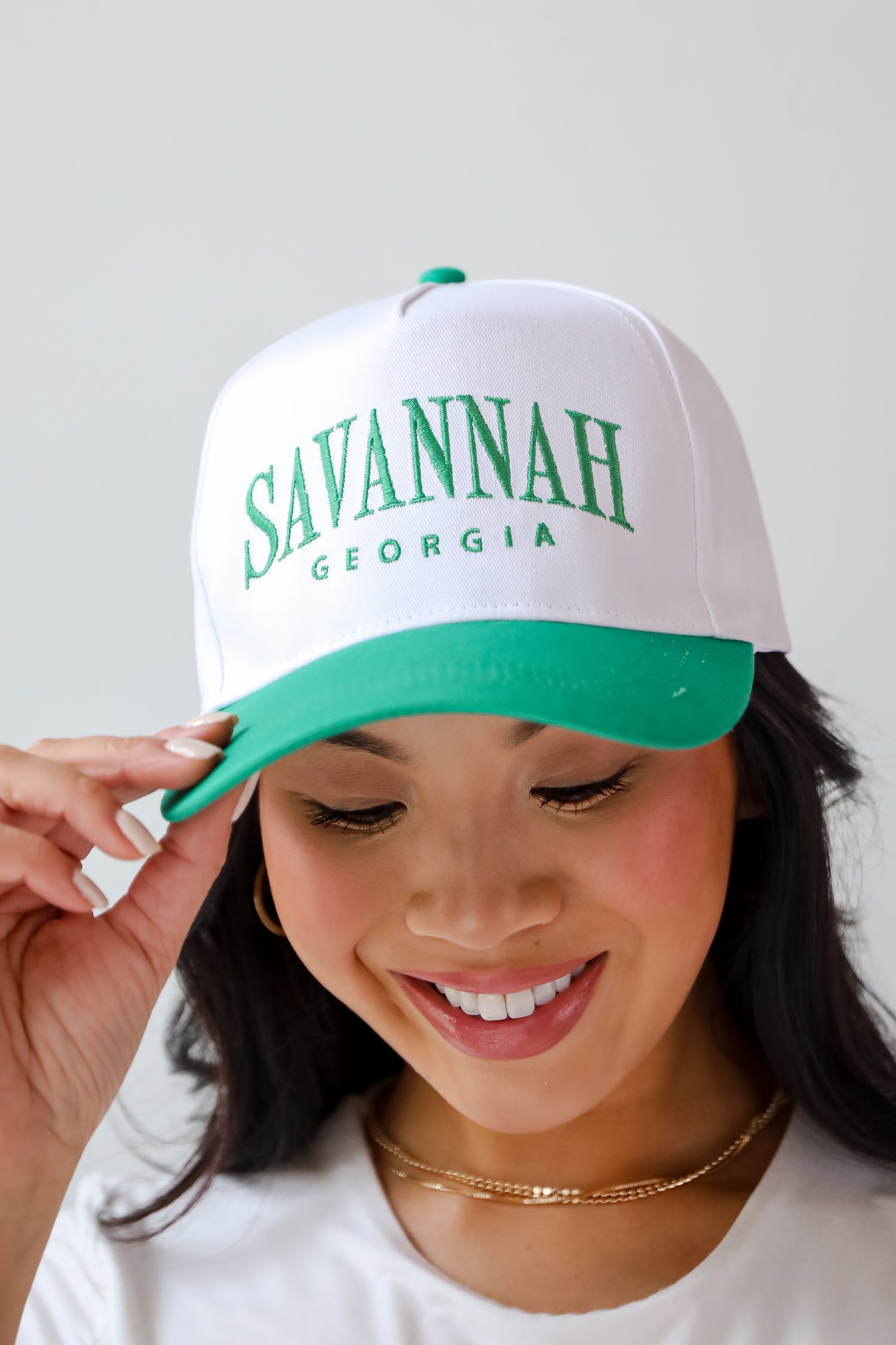Green Savannah Georgia Color Block Hat